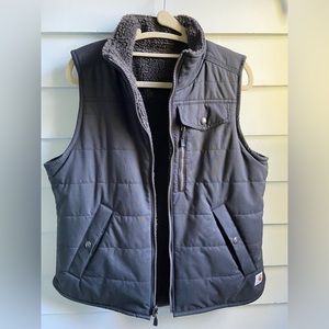 Carhartt Utility Sherpa-lined Vest, SM, Black, womens